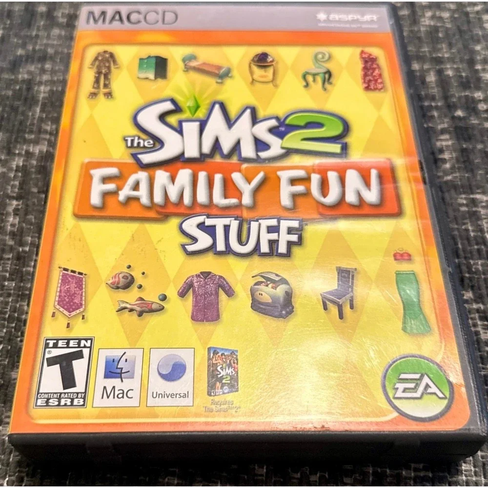 The Sims 2 Family Fun Stuff Mac OS X Expansion Pack CD-ROM 2007